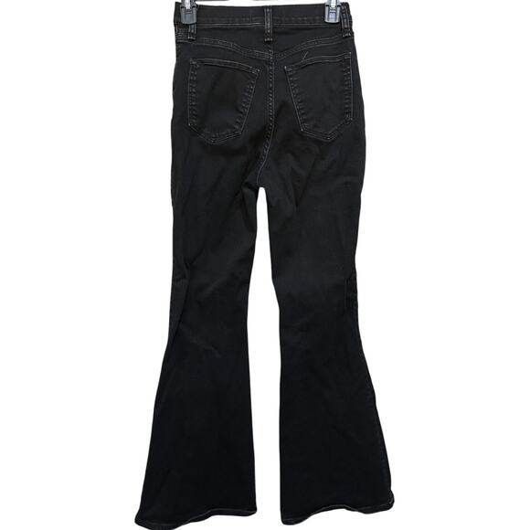 Abercrombie & Fitch Jeans Womens 26 Black The Flare Ultra High Rise Curve Love - Picture 2 of 7